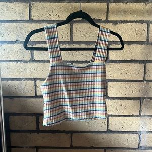 Multi Color Cropped Tank Top